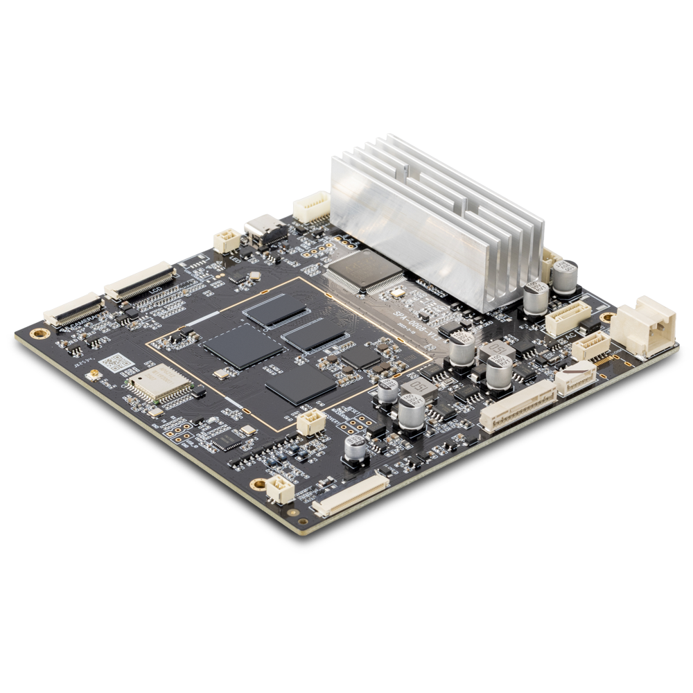 Module de remplacement officiel de la carte de commande Snapmaker U1 ; vue détaillée du circuit imprimé pour le contrôle des mouvements et de la température.