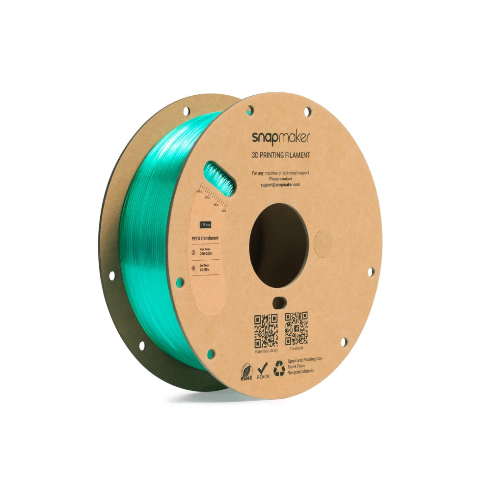 PETG doorschijnend filament (RFID) - 1 kg