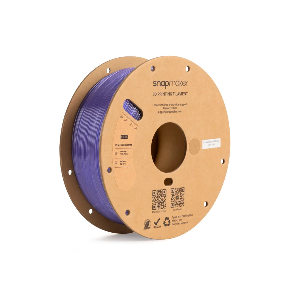 PLA doorschijnend filament (RFID) - 1 kg