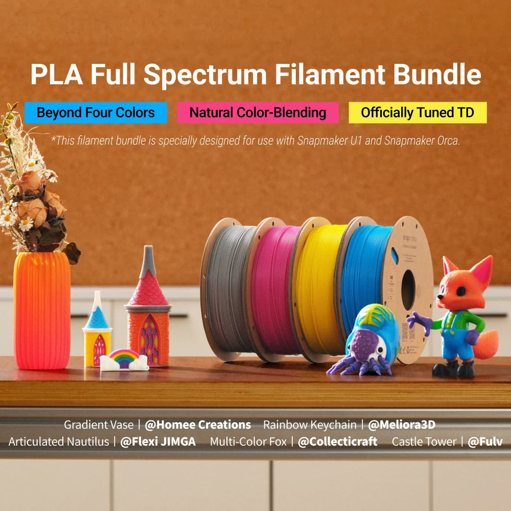 PLA Full Spectrum-filamentbundel (RFID) - 4 kg