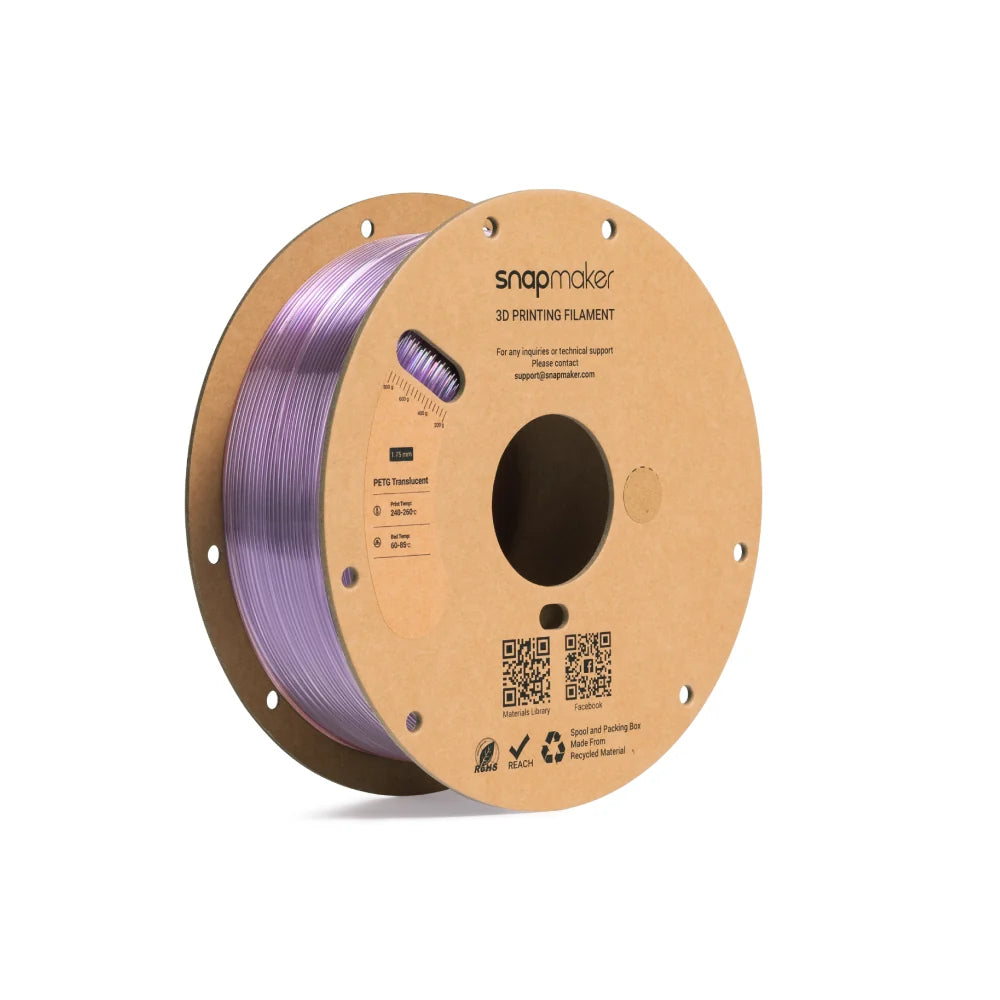 PETG doorschijnend filament (RFID) - 1 kg