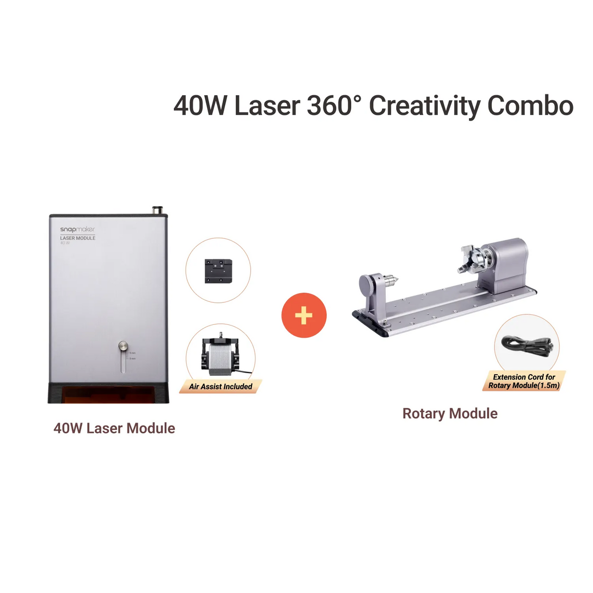 40W Laser 360° Creativity Combo