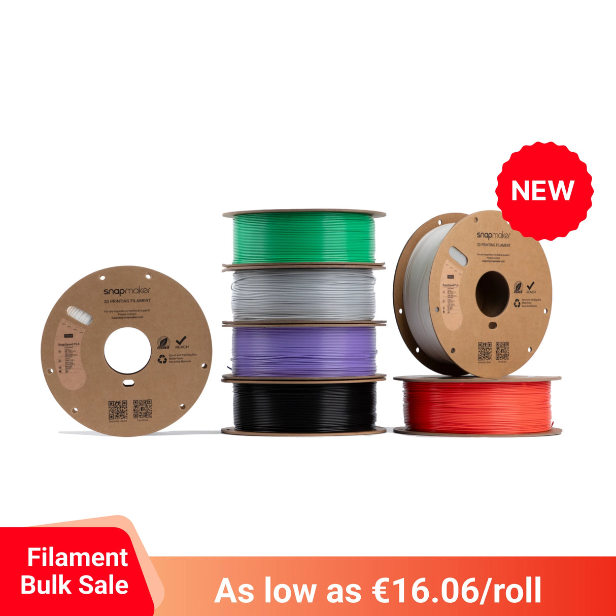 SnapSpeed PLA Filament (without RFID) - 1KG