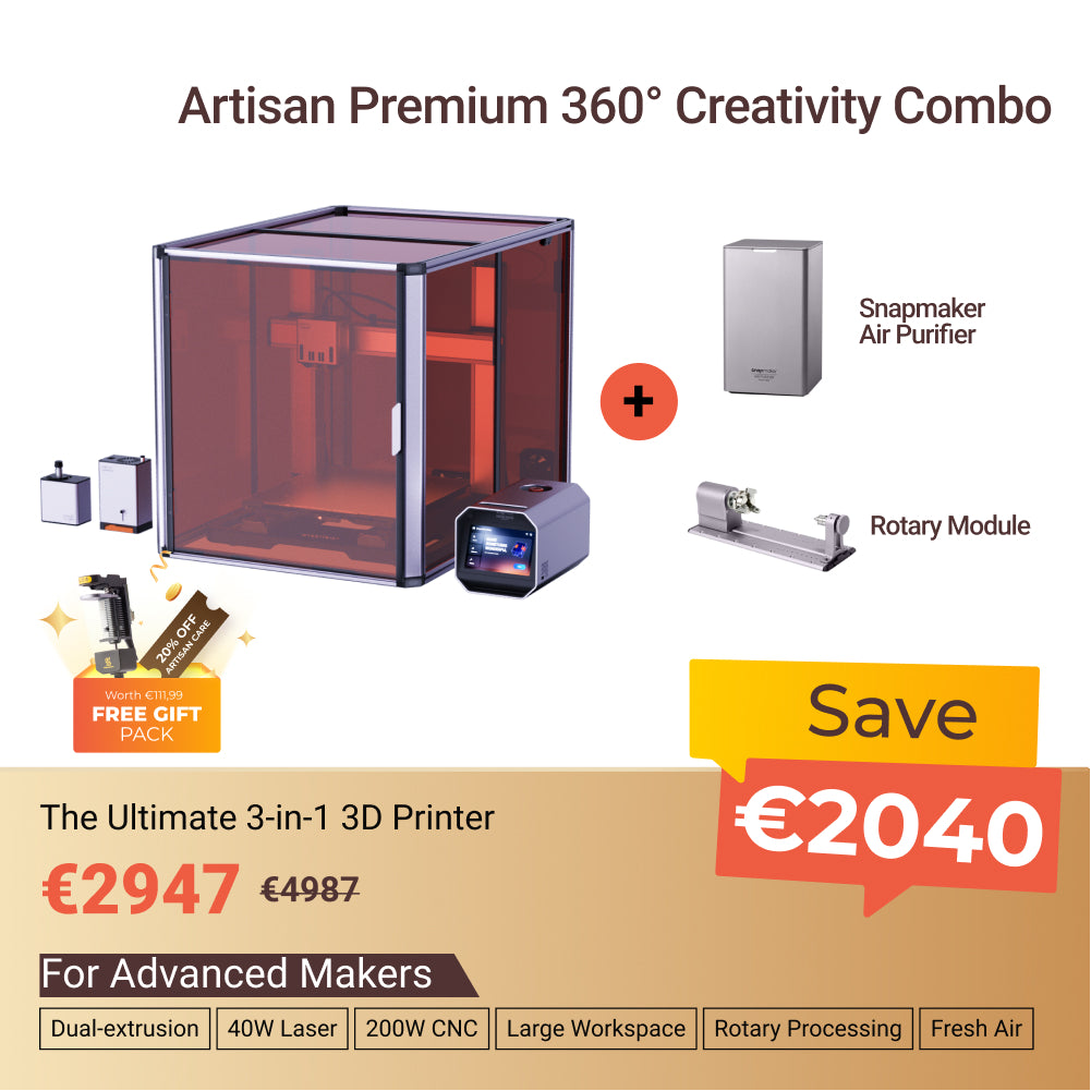 Snapmaker Artisan 3-in-1 3D Printer (VAT Incl.)