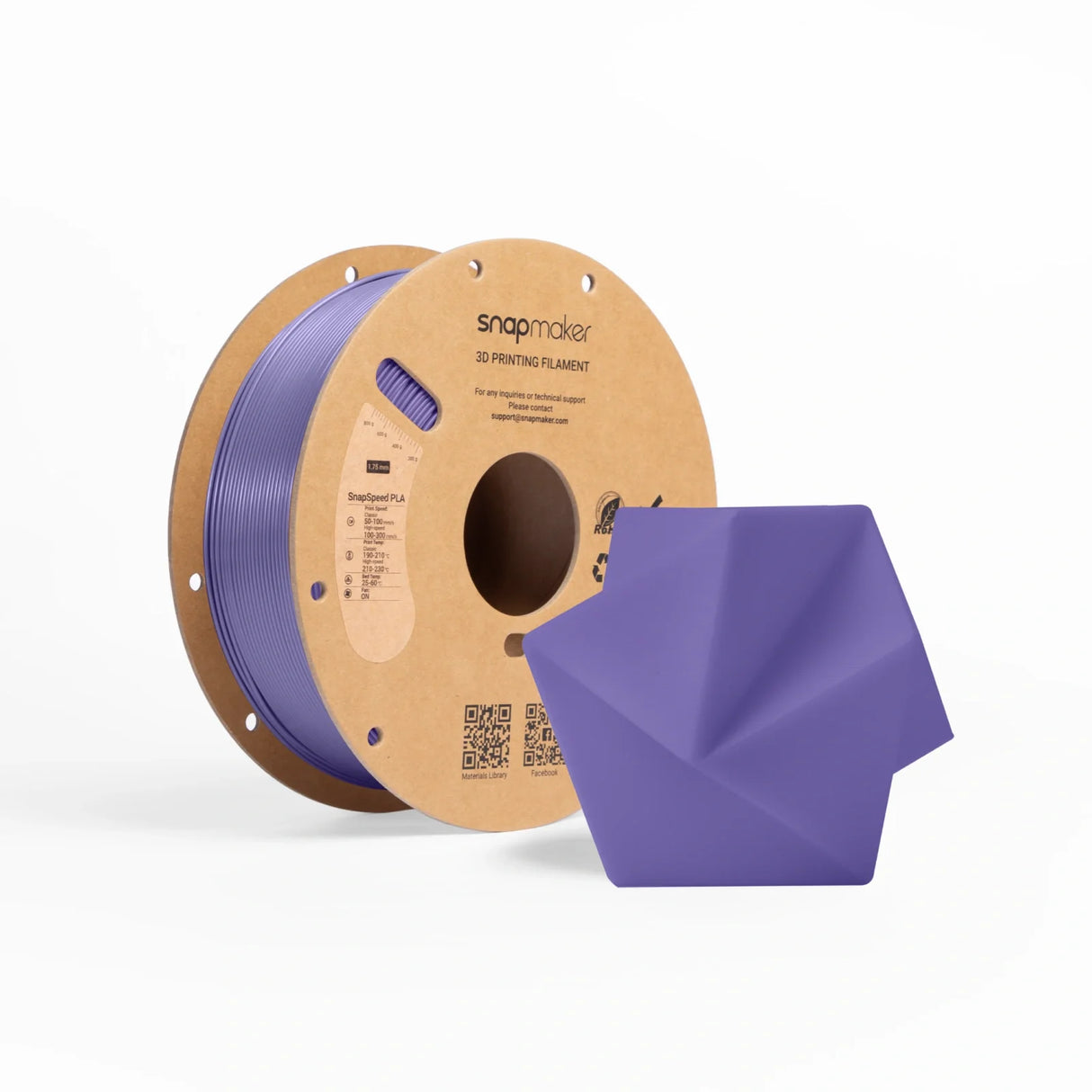 SnapSpeed PLA Filament (without RFID) - 1KG