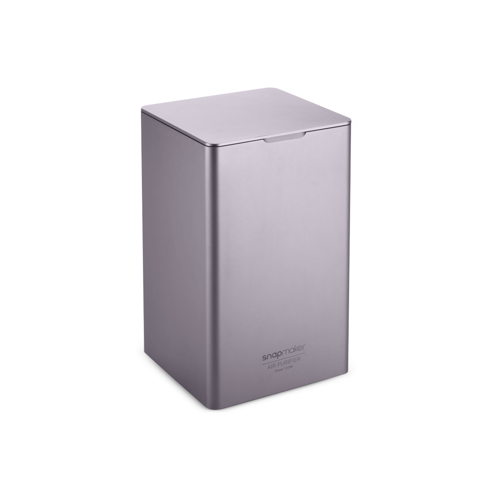 Side view of Snapmaker 3D Printer Air Purifier, designed to filter airborne particles efficiently with HEPA filtration.