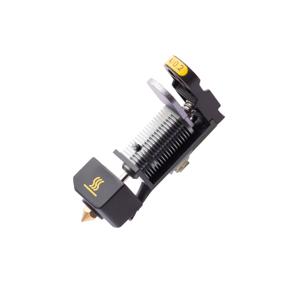 Snapmaker Hot End for Dual Extrusion Module showing 0.6 mm and 0.2 mm nozzle sizes.