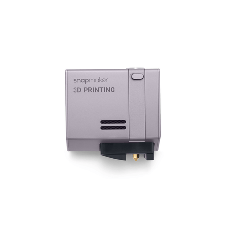 Snapmaker 2.0 3D printing module highlights the nozzle and filament area, designed for producing high-quality 3D prints.
