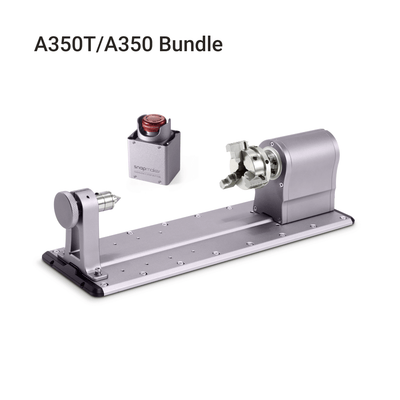 Snapmaker A350T/A350 bundle, including a Rotary Module and an Emergency Stop Button.