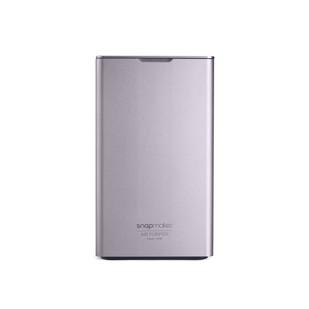 Front view of Snapmaker Air Purifier, showcasing air purifier with HEPA filtration for enhanced air quality in 3D printing areas.