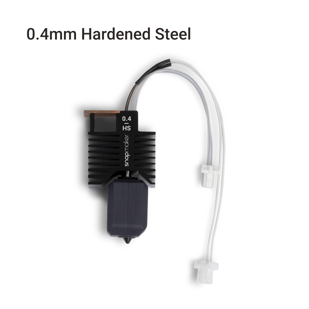 0.4mm HS hot end for Snapmaker U1 with integrated design for quick swaps, plus tubing and connectors for clean installation.