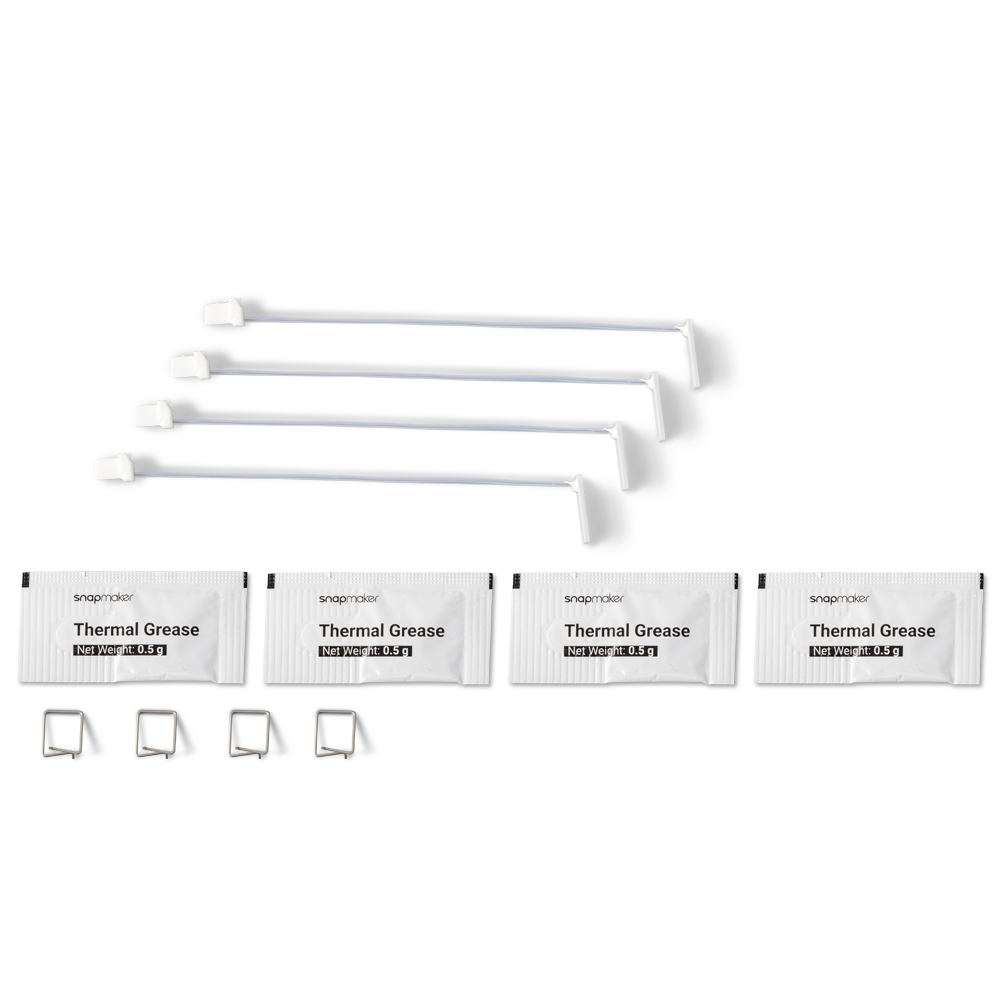 Dieses 4er-Set mit 24-V-Keramikheizelementen (48 W) enthält alle notwendigen Komponenten, um stabile Hot-End-Temperaturen von bis zu 300 °C aufrechtzuerhalten.