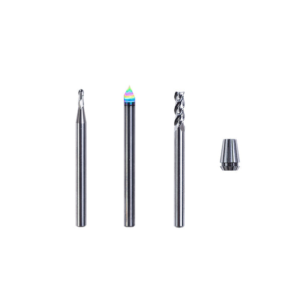 CNC Bits 4mm Shank (3 Bits with Collet) - Snapmaker EU