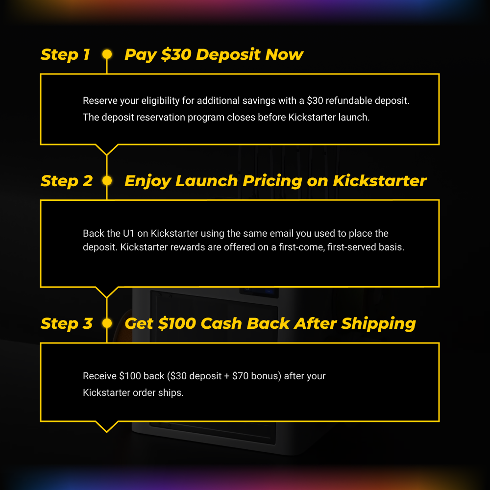 Snapmaker U1 Reservation Deposit
