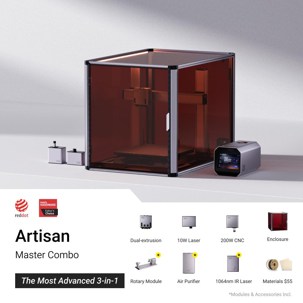 SNAPMAKER ARTISAN MODULARER 3D-DRUCKER (INKL. MWST.)