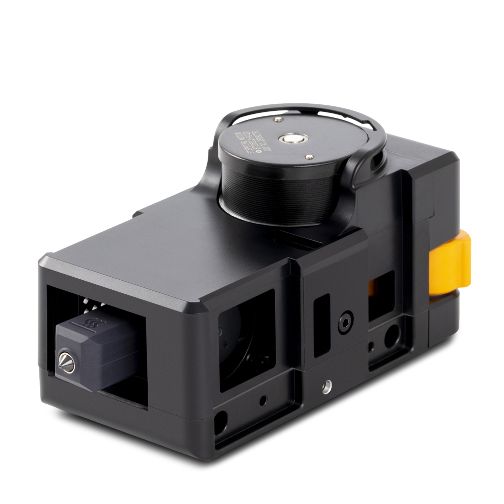 Front view of Toolhead 2/3/4 Right Slot for U1 highlighting compact build and nozzle structure designed for smooth extrusion.