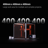 Snapmaker Artisan 3-in-1 3D printer featuring a large 400x400x400mm workspace for complex projects.