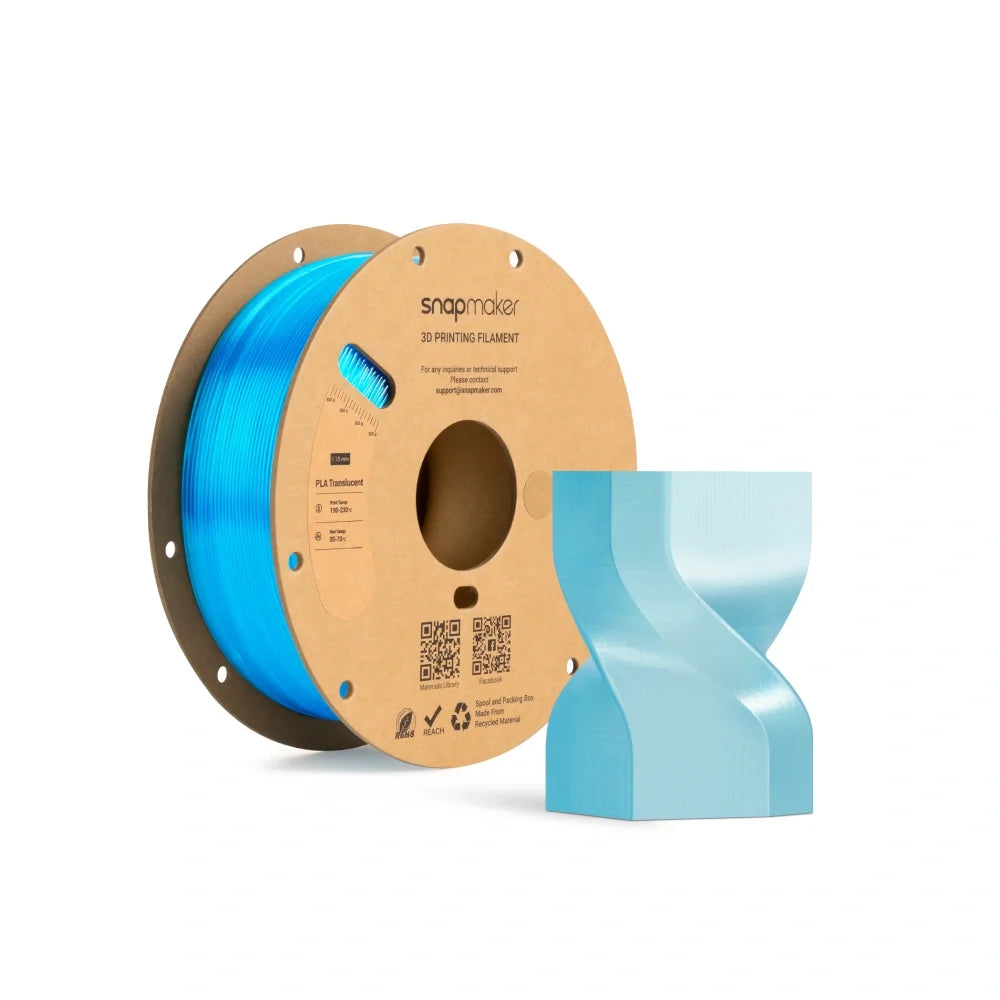 PLA doorschijnend filament (RFID) - 1 kg
