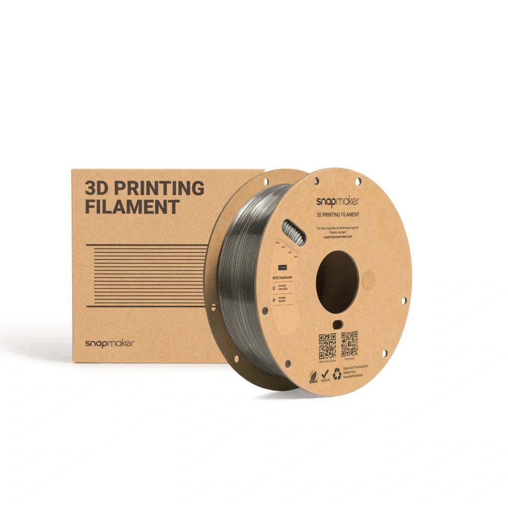 Filamento translúcido de PETG (RFID) - 1 kg