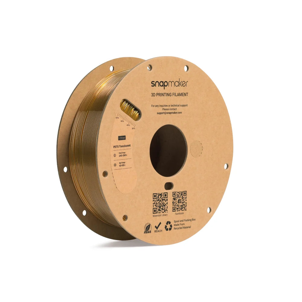PETG-Filament, durchscheinend (RFID) – 1 kg