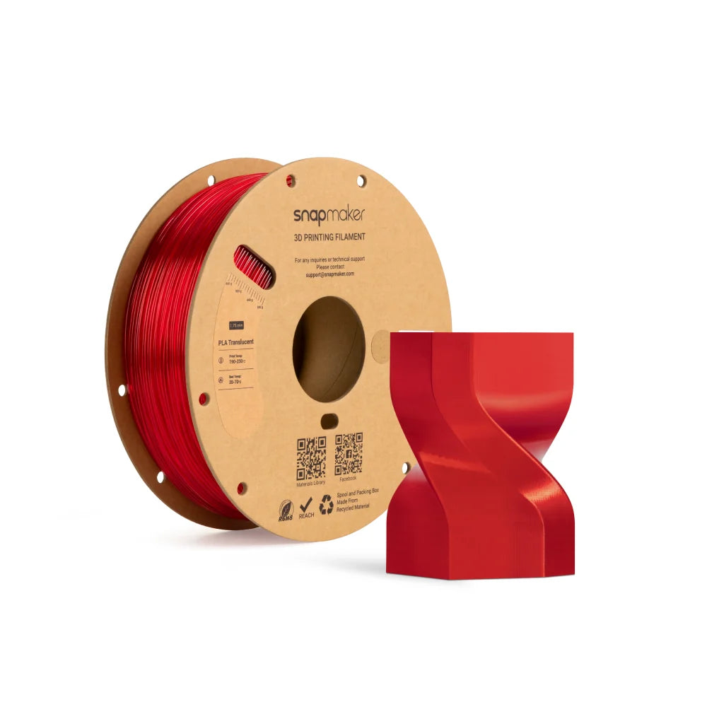 PLA doorschijnend filament (RFID) - 1 kg