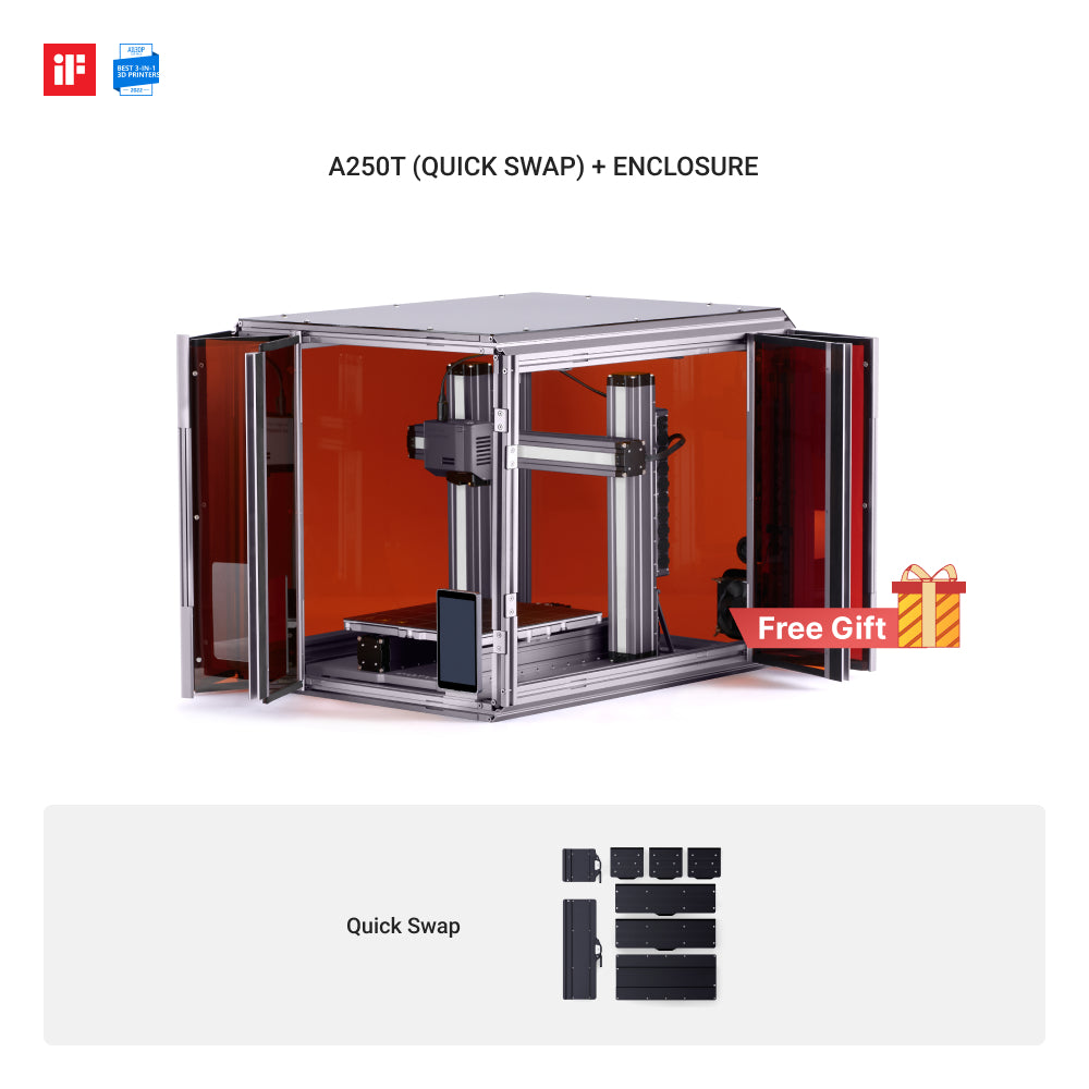 Snapmaker 2.0 Modular 3-in-1 3D Printer with Enclosure A250T (VAT Incl.)