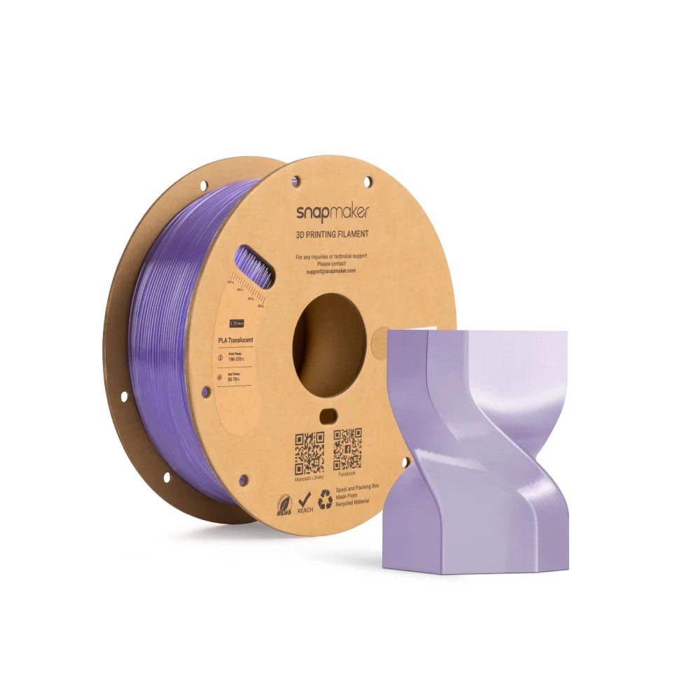 PLA-Filament, durchscheinend (RFID) – 1 kg