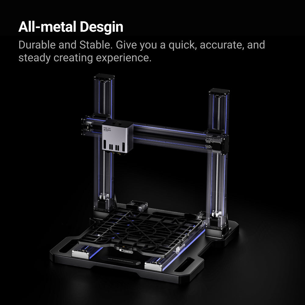 Snapmaker Artisan 3-in-1 3D printer featuring an all-metal design for enhanced durability and stability.