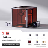 Snapmaker Artisan Precision Engraving 3-in-1 3D printer with 10W laser module and CNC capabilities.