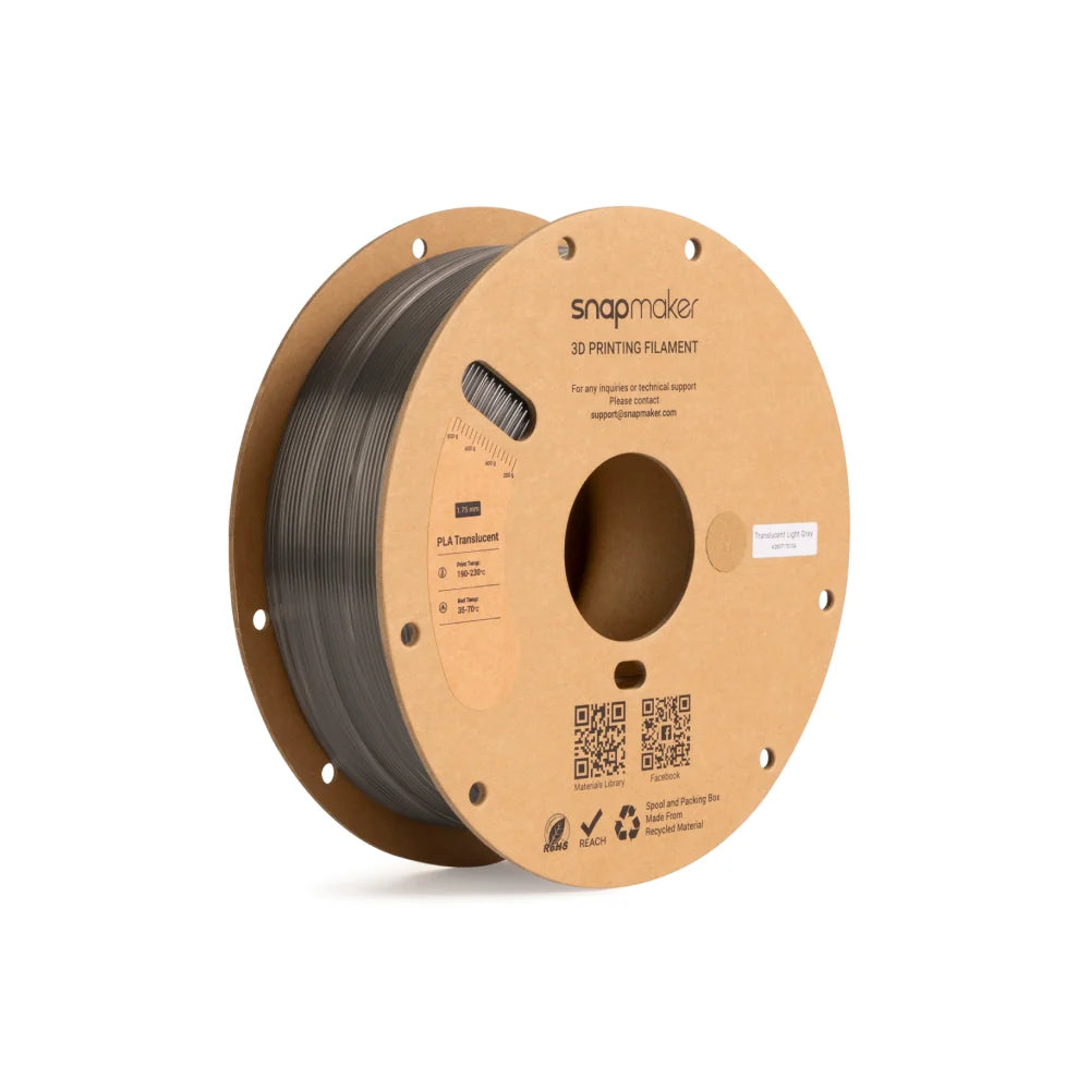 PLA doorschijnend filament (RFID) - 1 kg