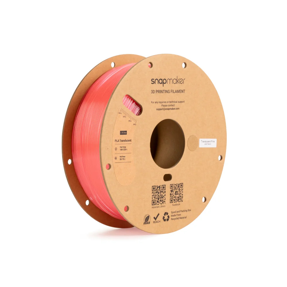 PLA doorschijnend filament (RFID) - 1 kg