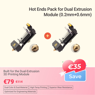 Hot End for Dual Extrusion Module