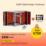 SNAPMAKER 2.0 MODULARER 3-IN-1 3D-DRUCKER MIT GEHÄUSE A350T/A250T (INKL. MWST.)