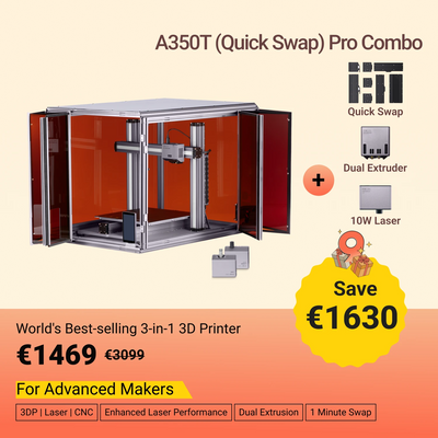 SNAPMAKER 2.0 MODULARER 3-IN-1 3D-DRUCKER MIT GEHÄUSE A350T/A250T (INKL. MWST.)