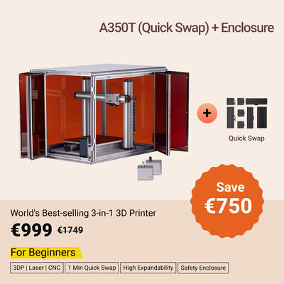 Snapmaker 2.0 Modular 3-in-1 3D Printer with Enclosure A350T (VAT Incl.)