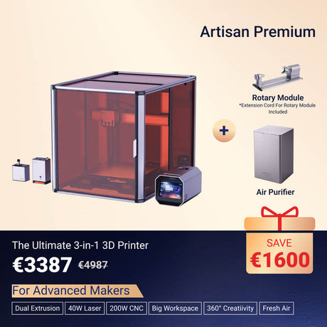 Snapmaker Artisan 3-in-1 3D Printer (VAT Incl.)