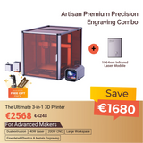 Snapmaker Artisan 3-in-1 3D Printer (VAT Incl.)