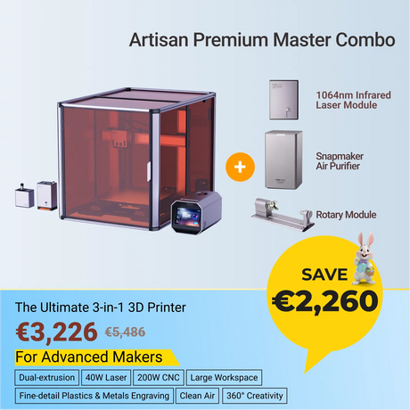 Snapmaker Artisan 3-in-1 3D Printer (VAT Incl.)