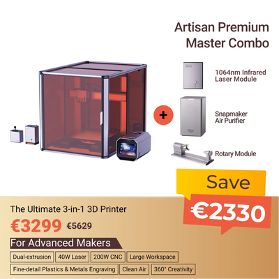 SNAPMAKER ARTISAN MODULARER 3D-DRUCKER (INKL. MWST.)