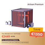 SNAPMAKER ARTISAN MODULARER 3D-DRUCKER (INKL. MWST.)