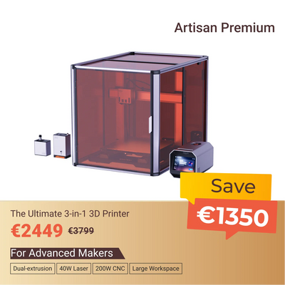 SNAPMAKER ARTISAN MODULARER 3D-DRUCKER (INKL. MWST.)