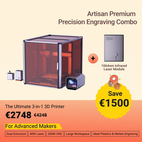 Snapmaker Artisan 3-in-1 3D Printer (VAT Incl.)