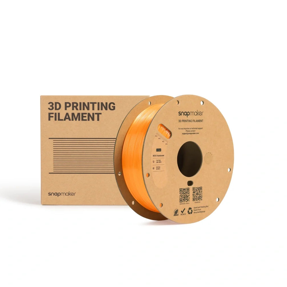 Filamento translúcido de PETG (RFID) - 1 kg