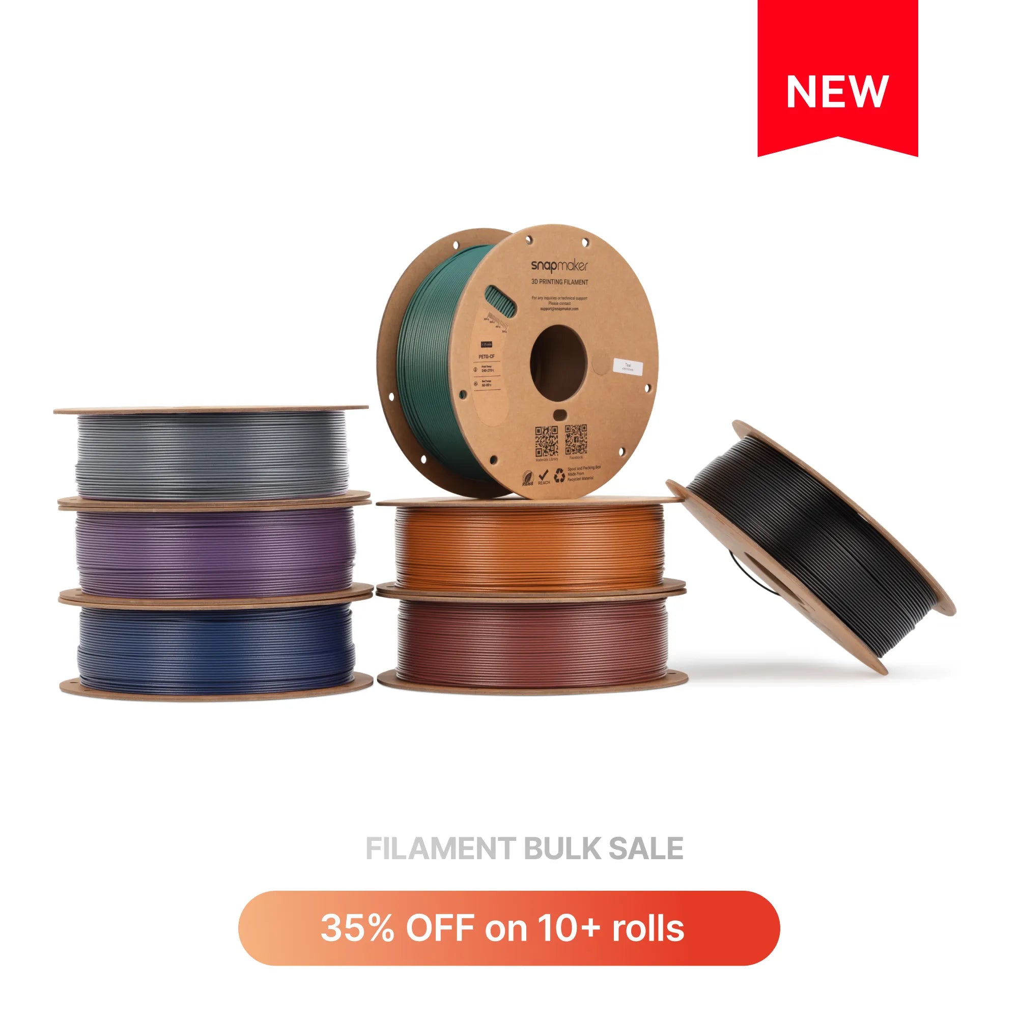 PETG-CF-Filament (RFID) – 1 kg