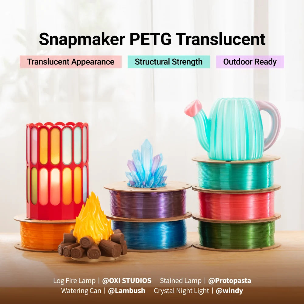 PETG Translucent Filament (RFID) - 1kg