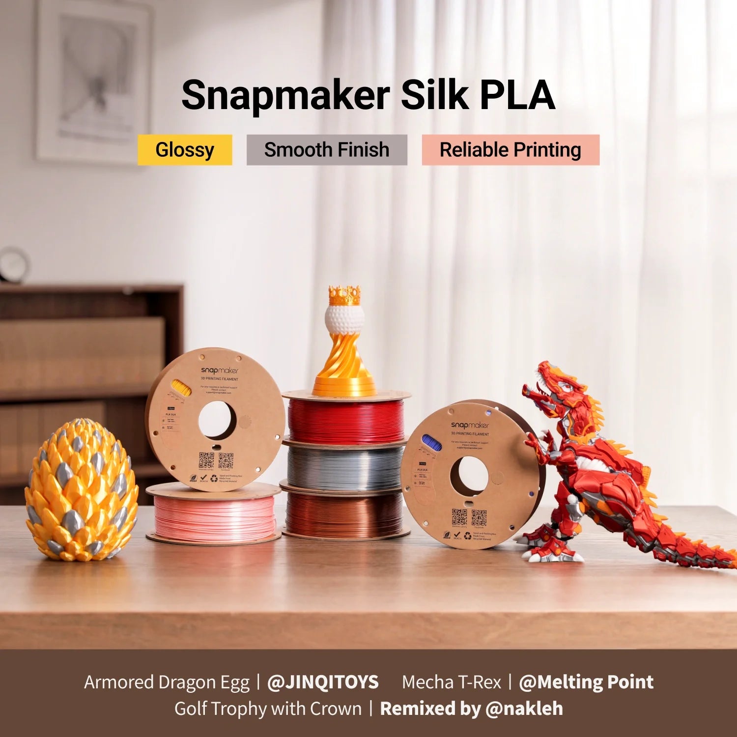 Silk PLA Filament (RFID) - 1kg