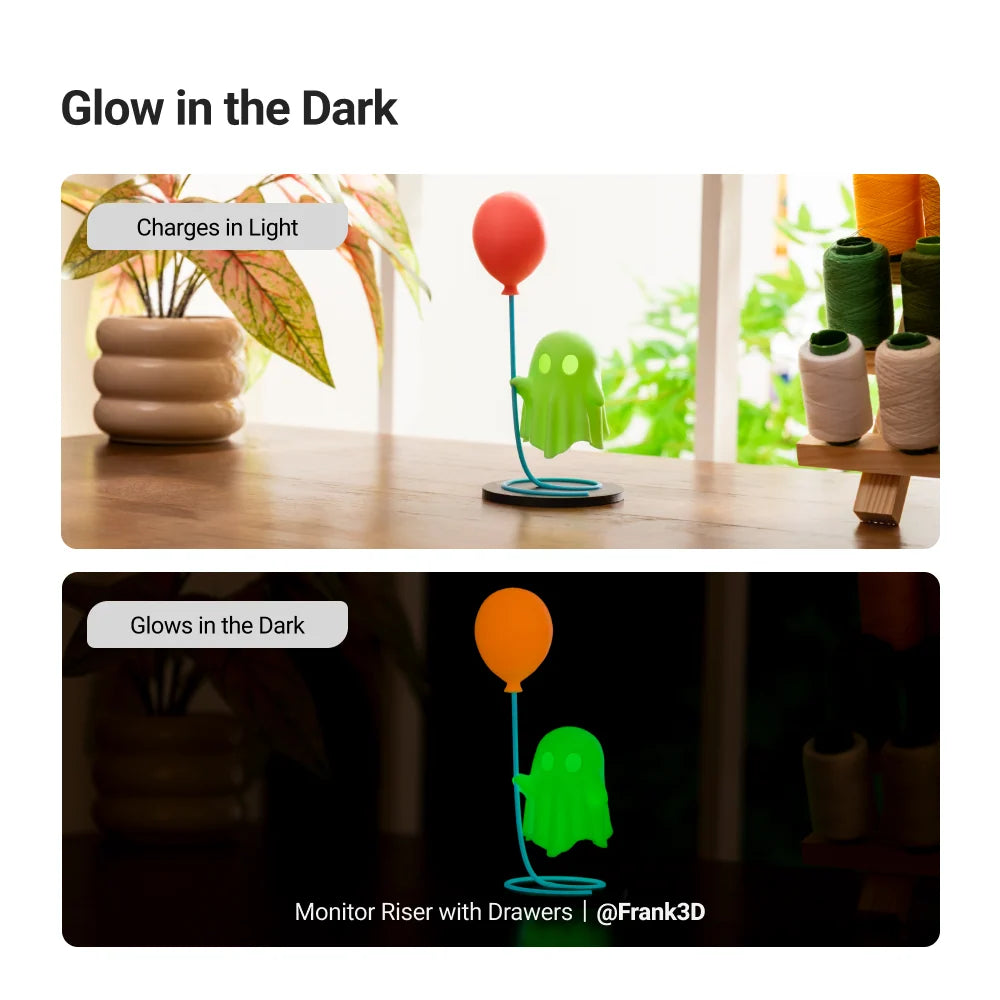 PLA Glow Filament (RFID) - 1kg
