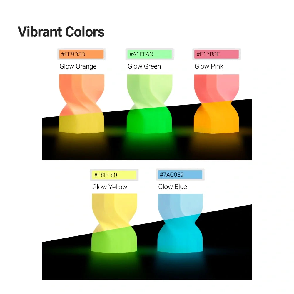 PLA Glow Filament (RFID) - 1kg