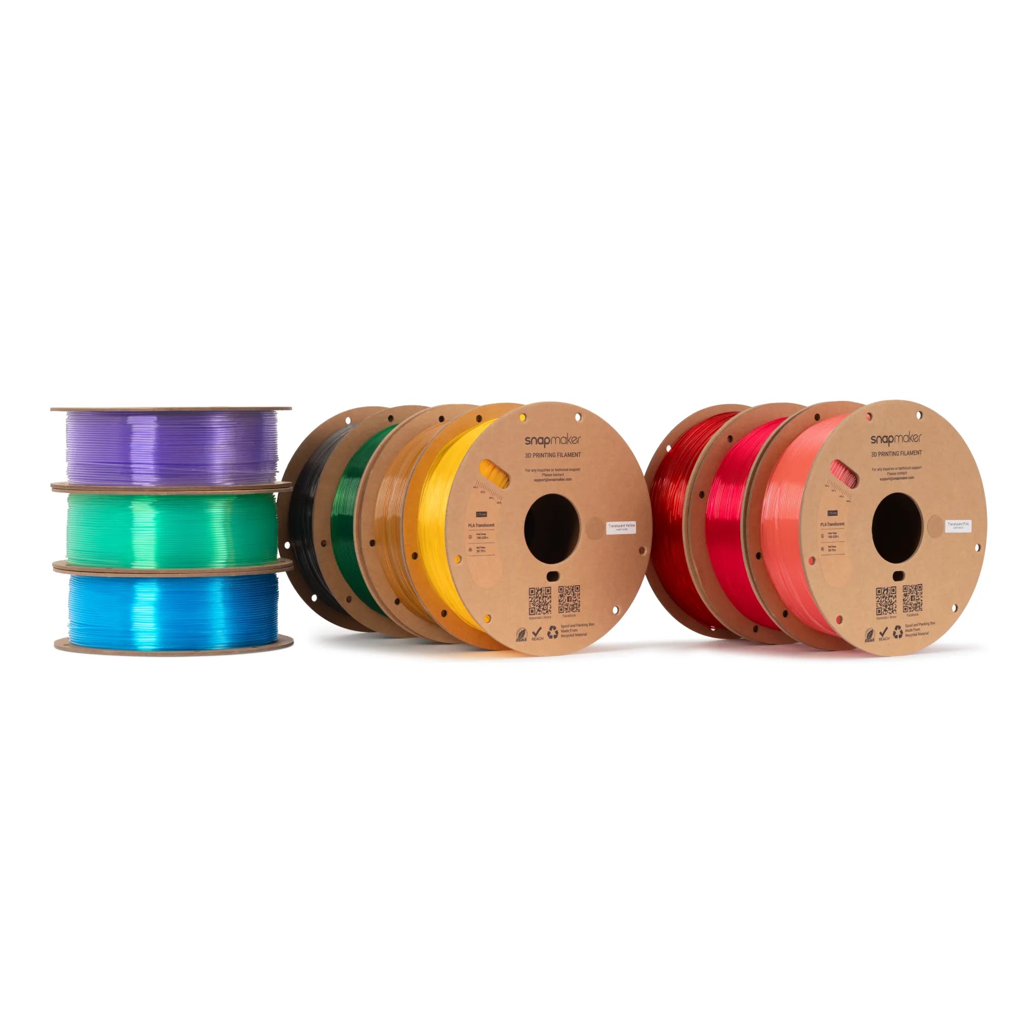 PLA-Filament, durchscheinend (RFID) – 1 kg