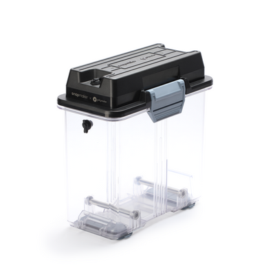 SnapDryer Box with a transparent container for 3D filament storage.